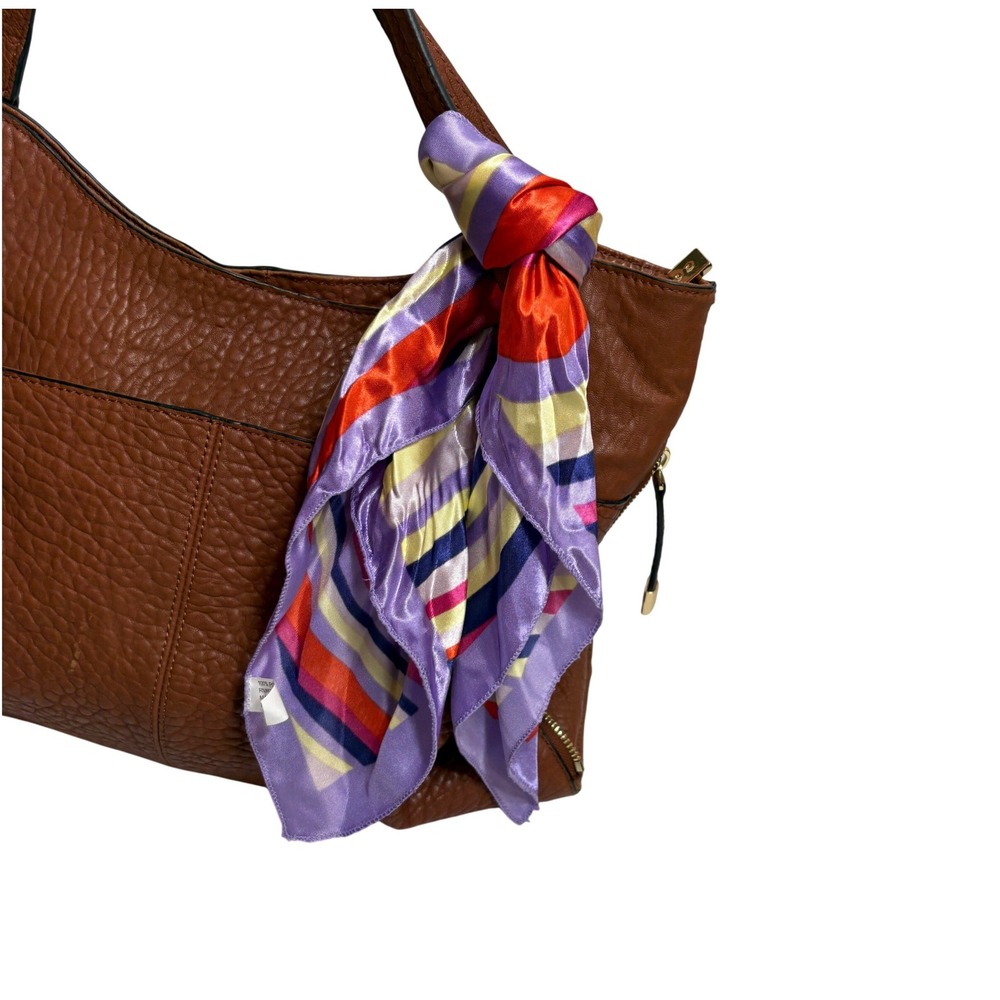 Purple Psychedelic Square Scarf Y2K Bag Scarf Retro 19" Neckerchief